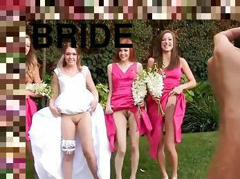 Bride to be and her three bridesmaids
