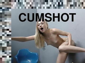 masturbation, cumshot, hardcore, avrunkning, gloryhole, ansiktssprut, blond