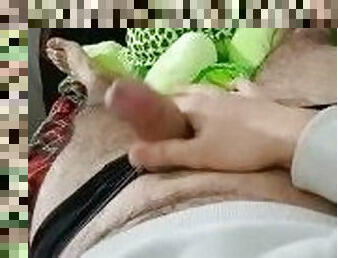 Try to get hard in solo big uncut dick