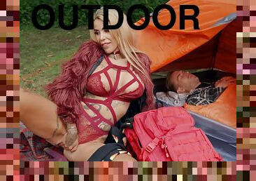 A big-titted slut gets banged harder than ever on a camping trip