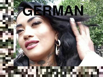 GERMAN SCOUT - BROWN LATINA INK INSTAGRAM MODEL BIBI PICKUP TO FUCK IN AMSTERDAM - Cumshot