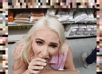 Grocery Whore Kate Dee Deepthroats Huge Prick