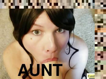 Aunt Catches You Jerking Off To Her Panties