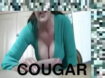 Cougar Wakes Not Son With Handjob - Housewives