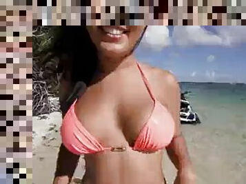 Latina Alina Belle Gets Fucked On A Beach