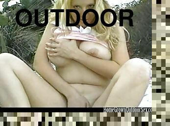 Raunchy Sex Outdoors With My Hottie Blond GF