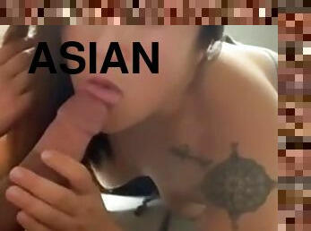 asiatisk, blowjob, tenåring, asiatisk-tenåring