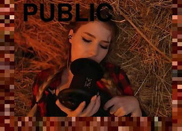 Asmr Mood licking in the haystack