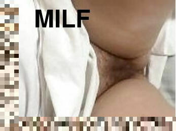 Milf Hairy Pussy Solo Thrusting