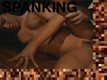 Merciless spanking session