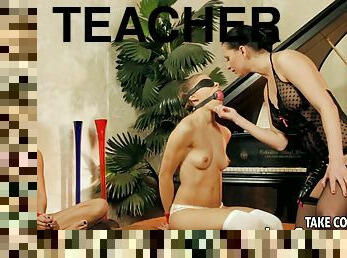A dominating teacher gives a painful lesson for her students