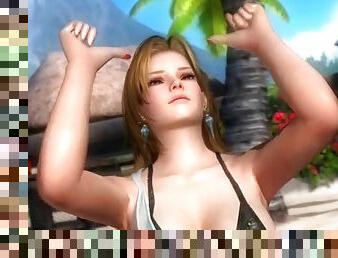 Tina armstrong - doa5 - posing nude - 3d boobs