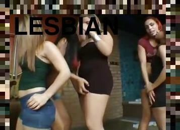 lesbo-lesbian, latino, ryhmäseksi, suuteleminen