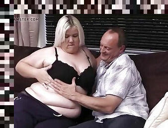 He caught cheating with blonde bbw