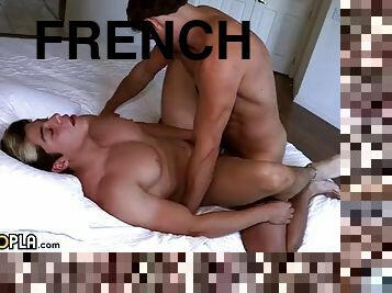 Treat me like one of your French whores! Jacob lets a sexy French model fuck his ass!