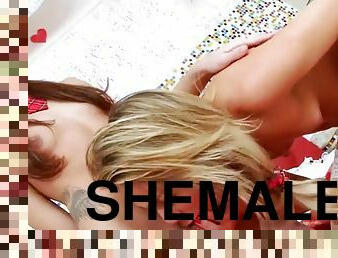 Shemales attractive amused sex with a super hot stud