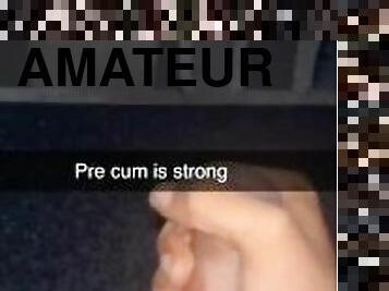 Pre cum jacking off