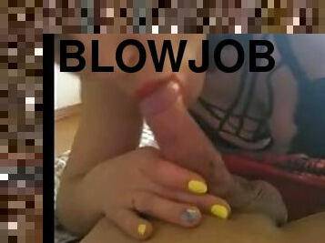 POV blowjob by a hot cousin