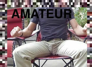 masturbation, en-plein-air, pisser, amateur, gay, culotte, ejaculation, musclé