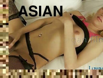 Asian lboy solo masturbation