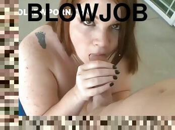 Bbw giant tits blowjob
