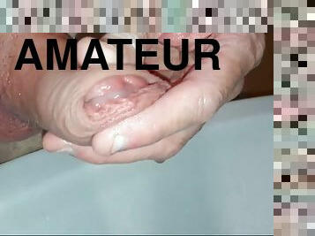 masturbācija-masturbation, čurajoša, amatieris, masturbācija