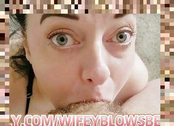 MILF DEEPTHROAT BWC POV BLOWJOB