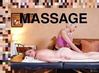 Sensual dolls share their lust during a massage tryout
