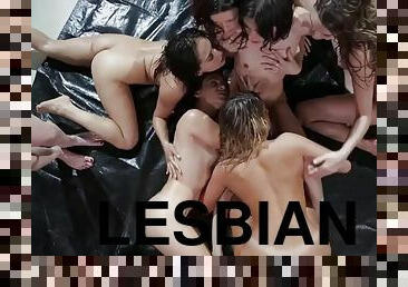 orgia, impreza, laski, lesbijskie, hardcore, rude, blondynka, masywny