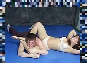 bielizna, wrestling, kobieca-dominacja