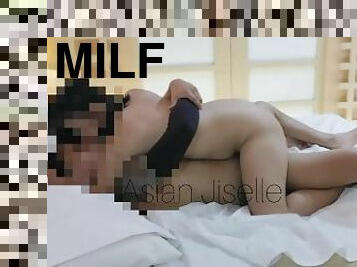 asyano, baguhan, milf, creampie, tagapag-alaga-ng-bata, madumi, pinay, magaspang