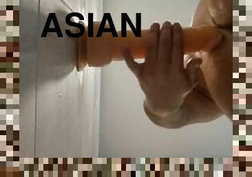 asiatisk, klitta, fitta-pussy, anal, gay, knubbig, knullande, ritt, dildo, ensam