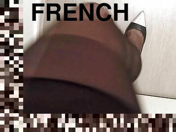 franceza, ciorapi, lenjerie, nylon, tocuri-inalte