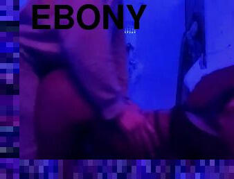 CUM SHOT!!! Juicy booty ebony bounces on BBC (couldn’t take the dick)