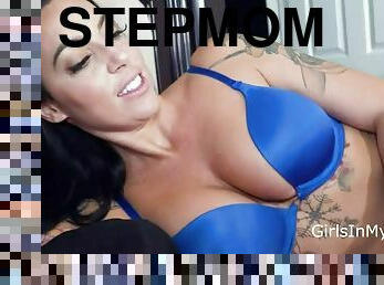 Tattooed Stepmom Helps Stepson With Masturbation Hot Video