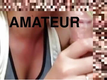 amatör, avsugning, cumshot, milf, hardcore, deepthroat, gagging