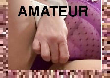 masturbation, strumpbyxor, fitta-pussy, amatör, milf, fötter, pov, blond, fetisch, ensam