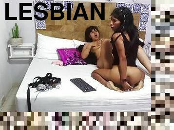 Lesbian Couple Has Passionate and Romantic Sex.