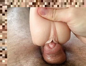 Throbbing orgasm with my favorite vagina toy - FTM cock - metoidioplasty