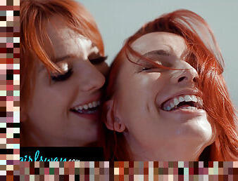 GIRLSWAY - Redhead Besties Aidra Fox &amp; Kenna James Have Passionate Sex After Aidra&#039;s Hard Breakup