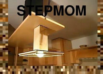 Stepmom peeks on stepson in the shower