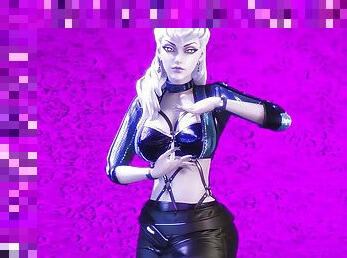 MMD CL - Tie A Cherry Evelynn Sexy Kpop Dance League of Legends KDA