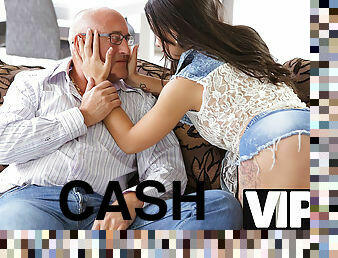 OLD4K. Chick is happy to earn cash giving back door to old boy for sex