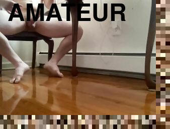 masturbation, amatör, cumshot, gigantisk-kuk, juckande, webbkamera, ensam, kuk