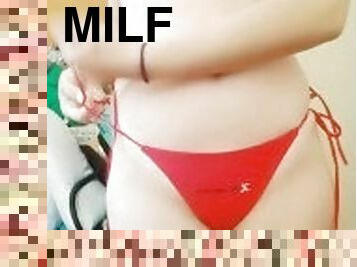 milf, gruppsex, sprut, underkläder, webbkamera, bikini