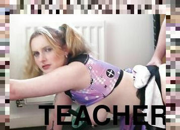 Slutty cheerleader works out with pervy gym teacher