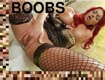 Red Head Big Boobs Gets Horny and Played Her Self
