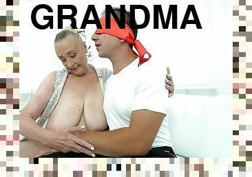 Dude fucks an old grandma and she enjoys every second