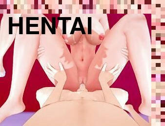 esposa, anime, hentai, 3d, encadenada