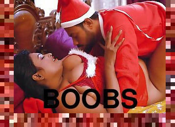 Dirty Big Boobs Sucharita Fucks Hard With Fake Santa On Christmas Day ( Hindi Audio )